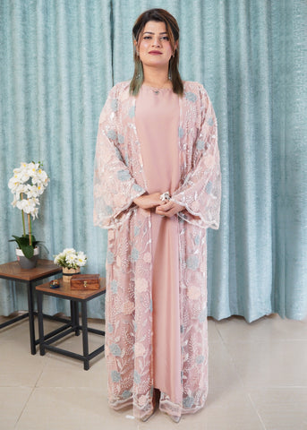 3D Floral Abaya Set (Limited Edition)