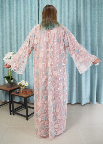 3D Floral Abaya Set (Limited Edition)