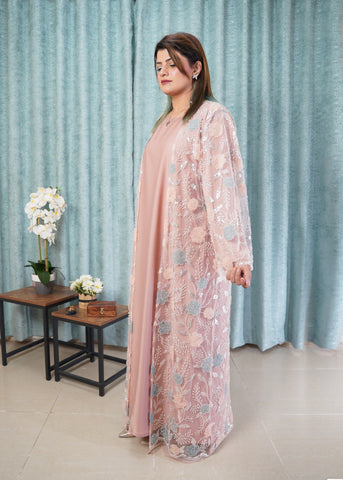 3D Floral Abaya Set (Limited Edition)