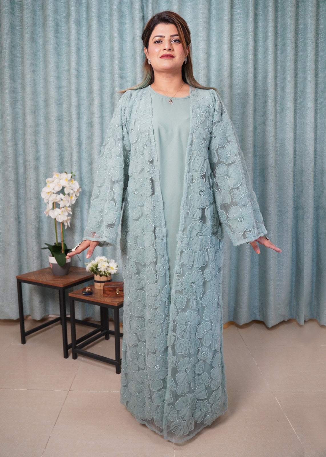 Soft Petals 3D Abaya (Limited Edition)