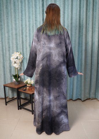 The Marble Open Abaya (Kimono)