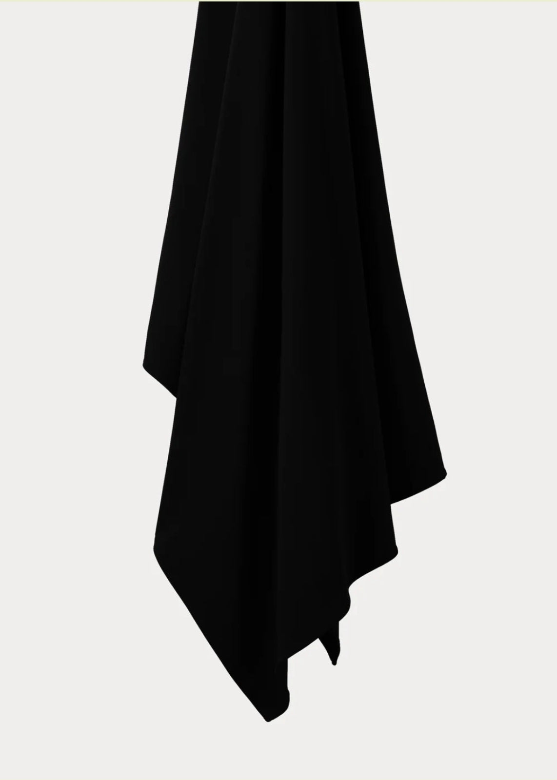 Black liquid jersey hijab