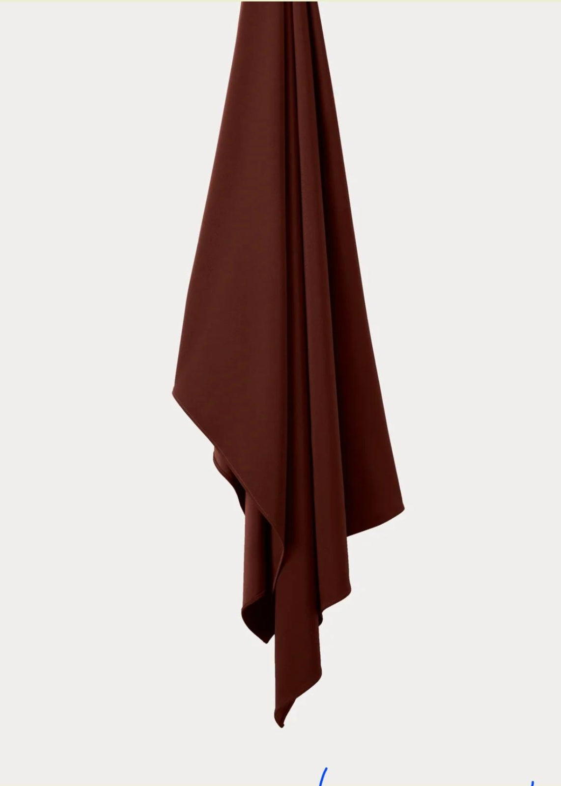 Brown liquid jersey hijab