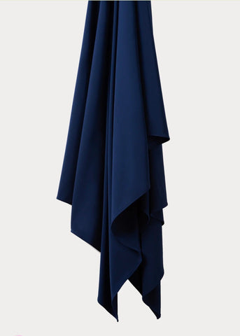 Navy blue liquid jersey hijab