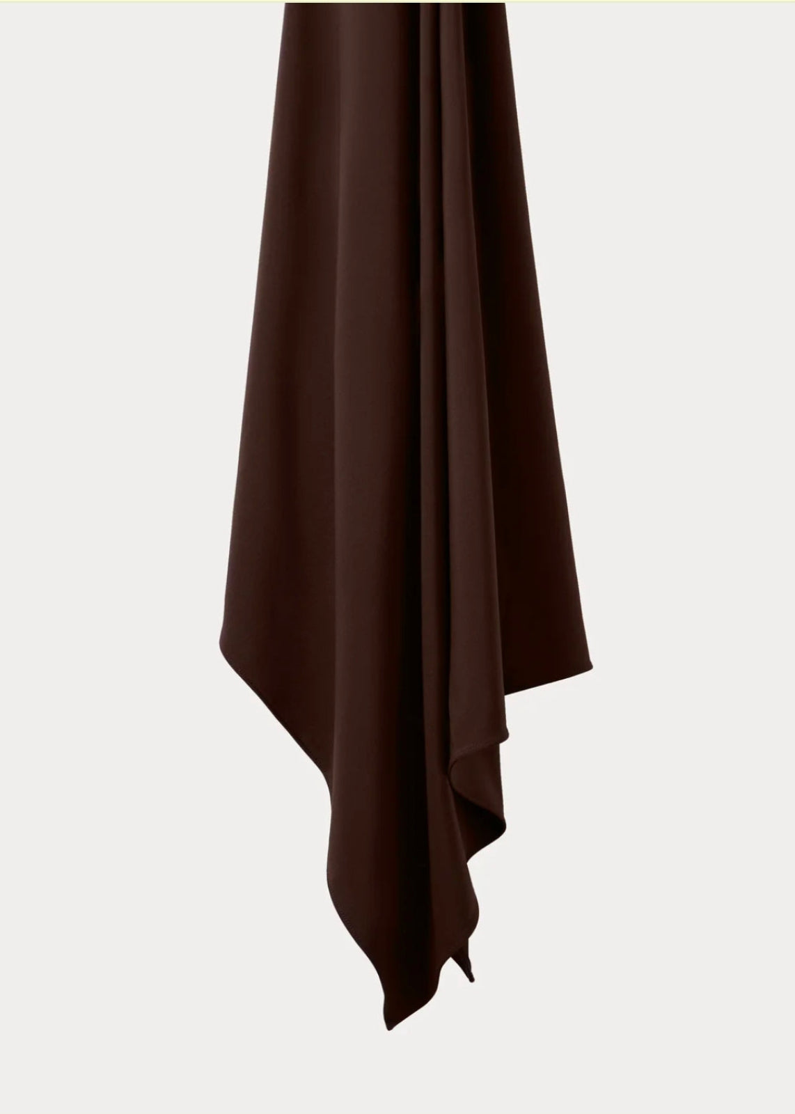 Dark brown liquid jersey hijab